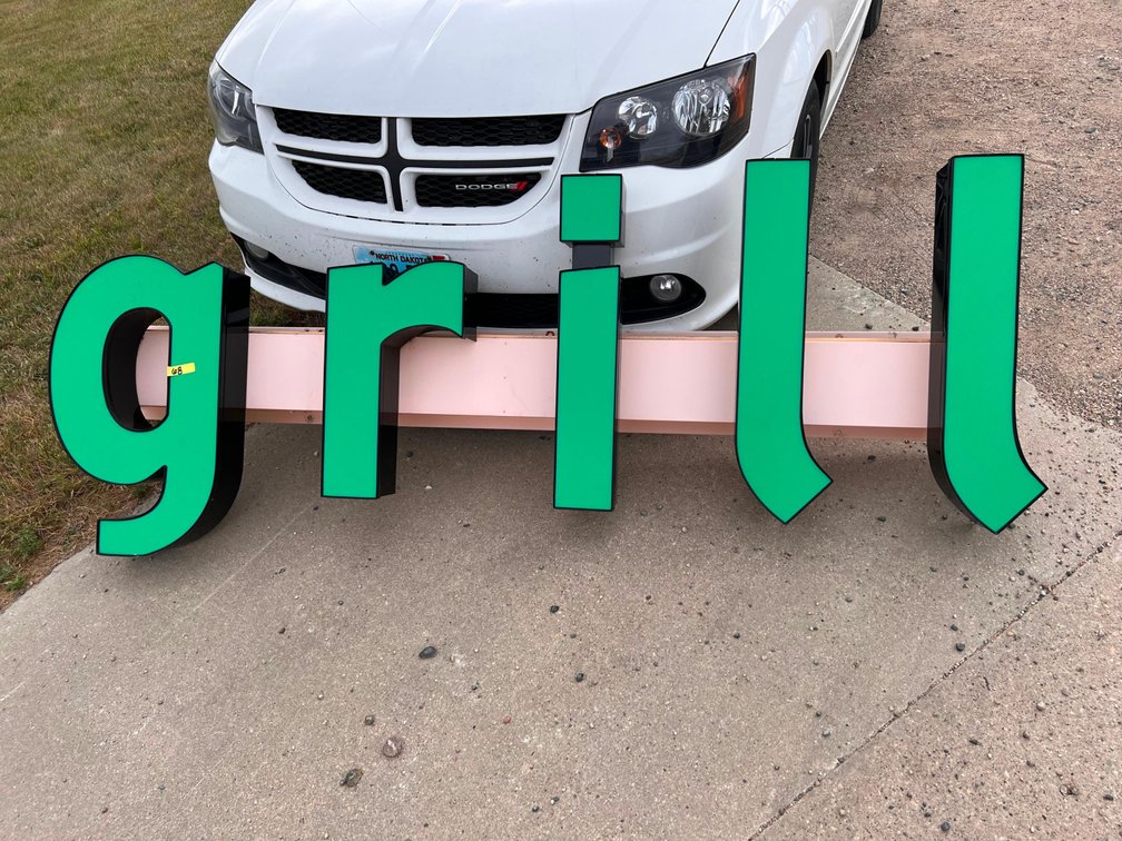 Large Grill Light Up Sign
