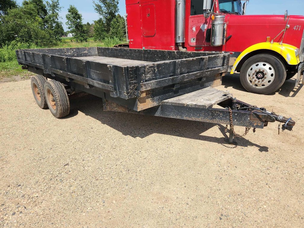 1979 HOMEMADE TRAILER 15' DECKOVER W/LIGHTS & BRAKES