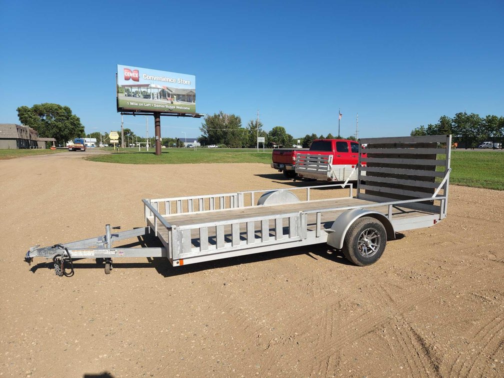 2020 MISSION 79"×14' ALUMINIUM UTILITY TRAILER W/ATV RAMPS & 3500 LB AXLE