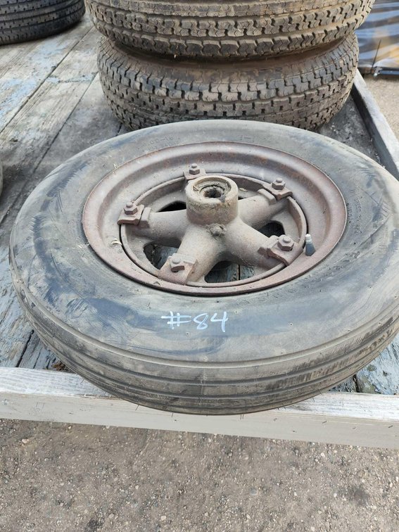 6.00-16 IMPLEMENT TIRE ON RIM (NEAR NEW)