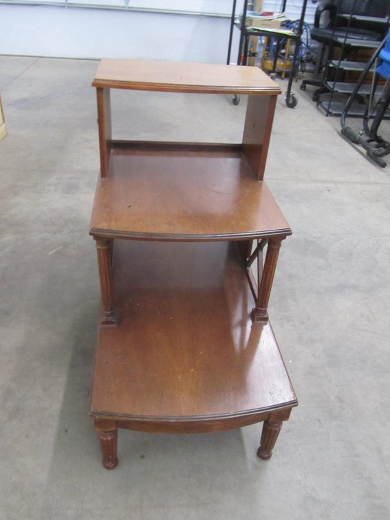 3-Tier Wood Side Table