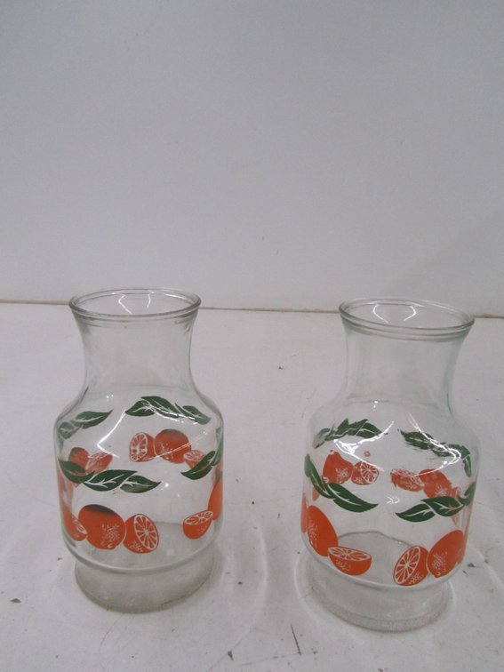 10pc. Orange Themed Glassware Set