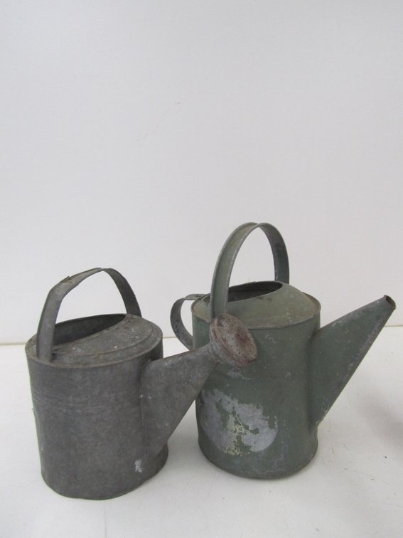 (2) Galvanized Watering Cans