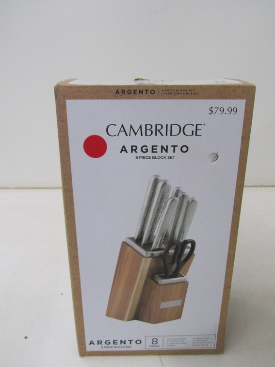 Cambridge Argento 8pc. Block Knife Set