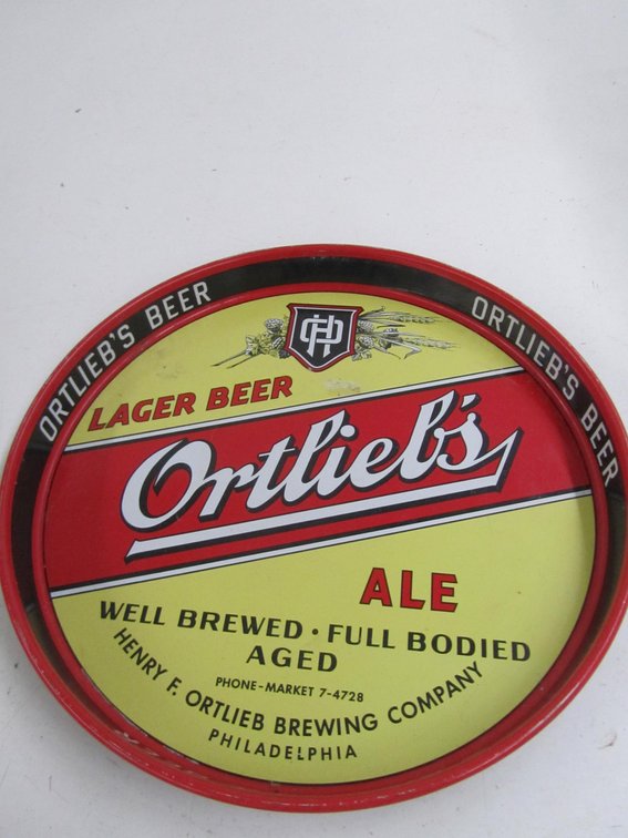 Ortlieb's Metal Beer Tray
