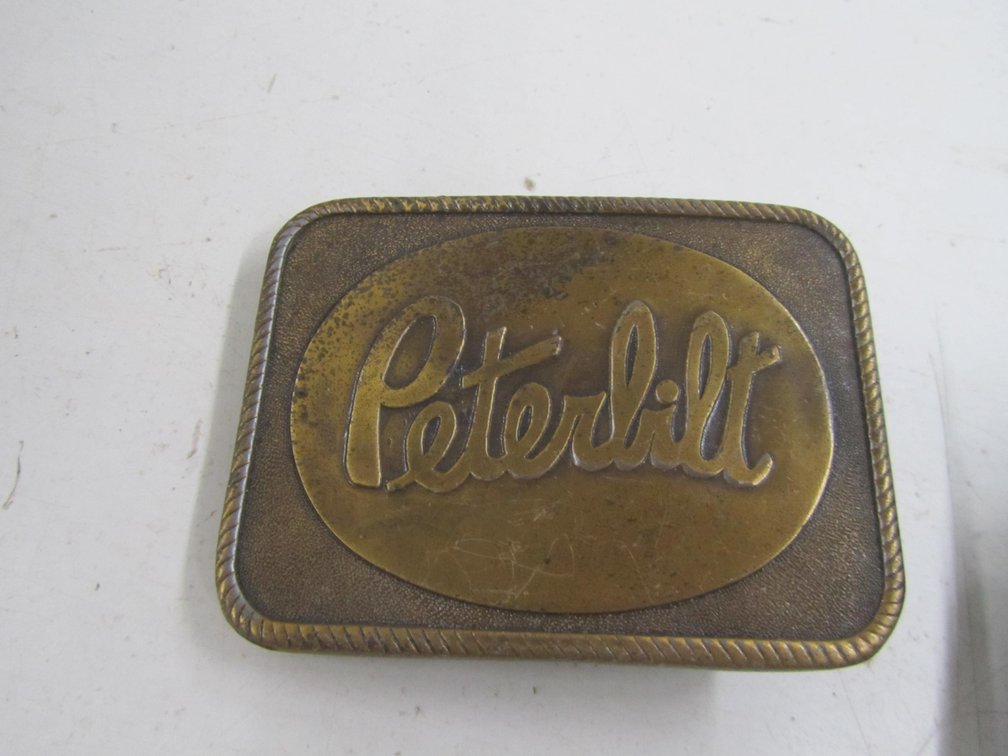 Metal Peterbilt Belt Buckle