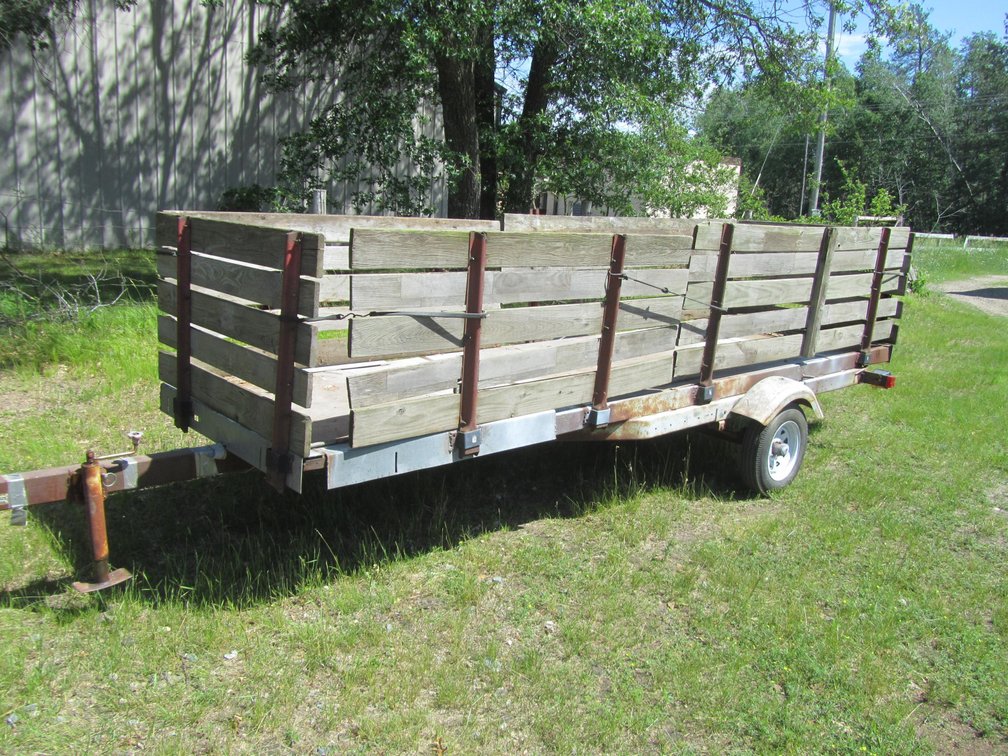 16' Utility Trailer Made Out Of Boat Trailer