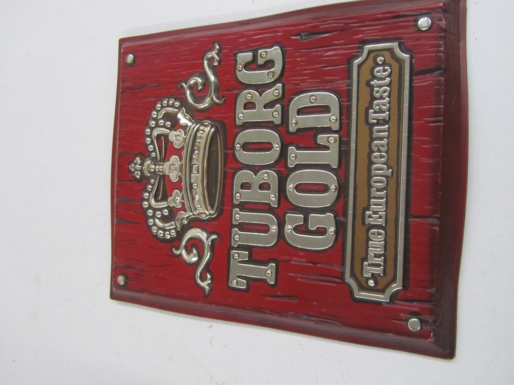 Tuborg Gold Plastic Sign