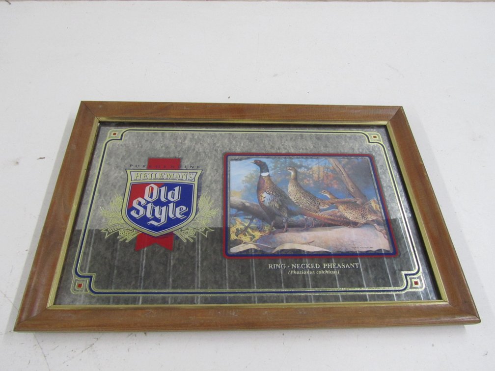 Heileman's Old Style Ring-Necked Pheasant Collector's Mirror/Print