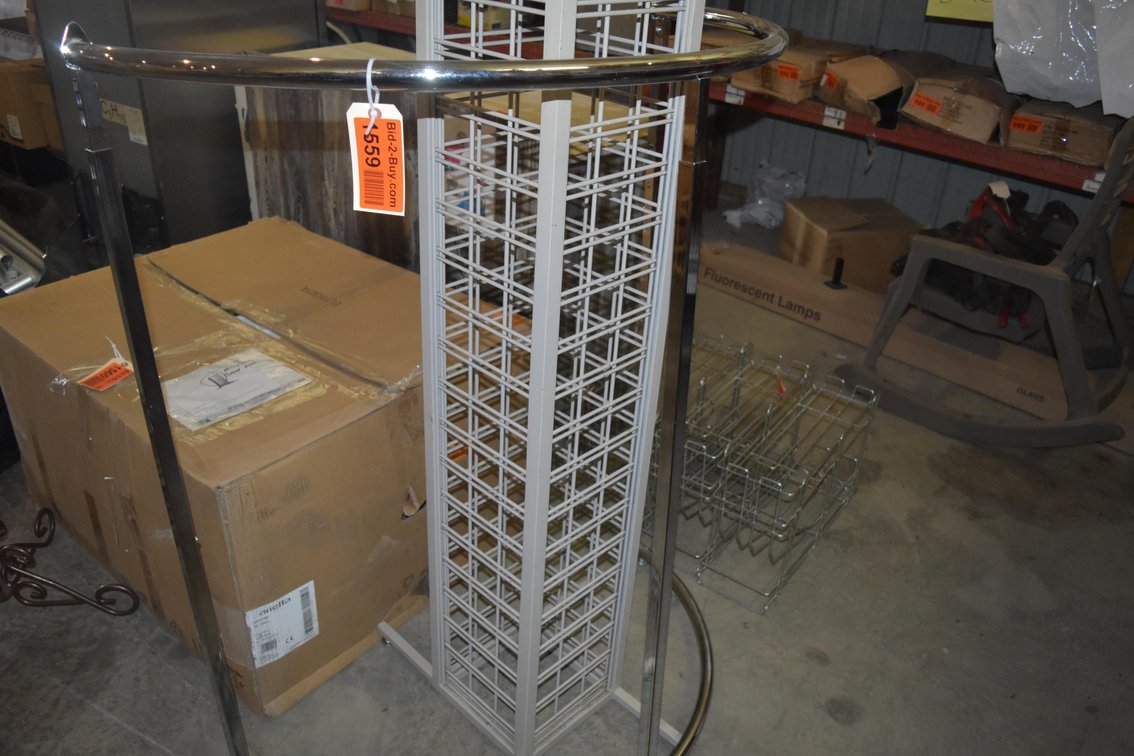 (2) Metal Display Racks