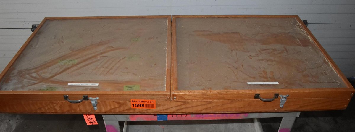 Wood and Glass Display Cabinets