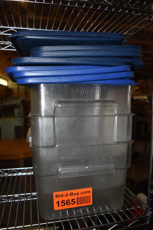 (3) 12 Qt Cambro Food Storage Containers