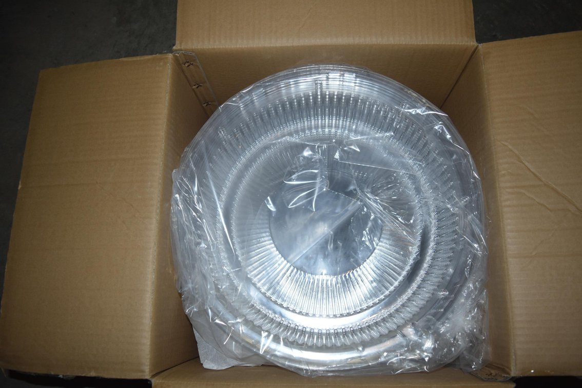 Approx. 12 16" Hard Plastic Trays W/Lids + 10" LoPro Bowls W/ Lids