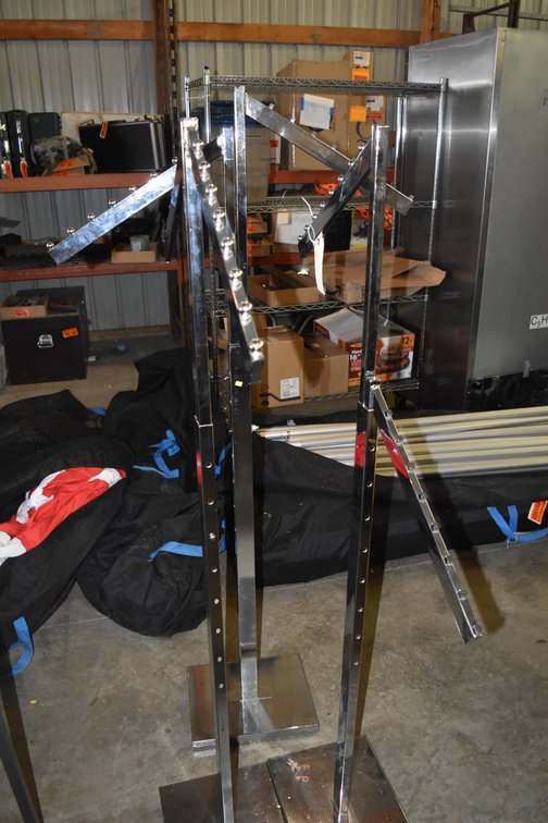 (3) Metal Clothes Racks