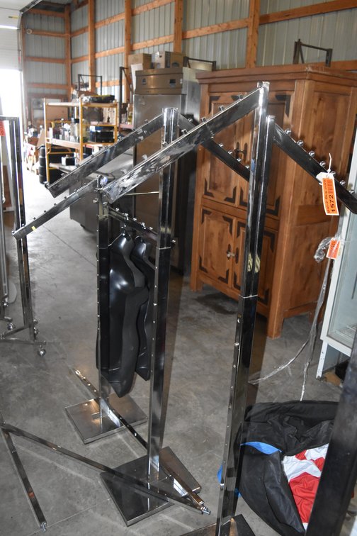 (3) Metal Clothes Racks