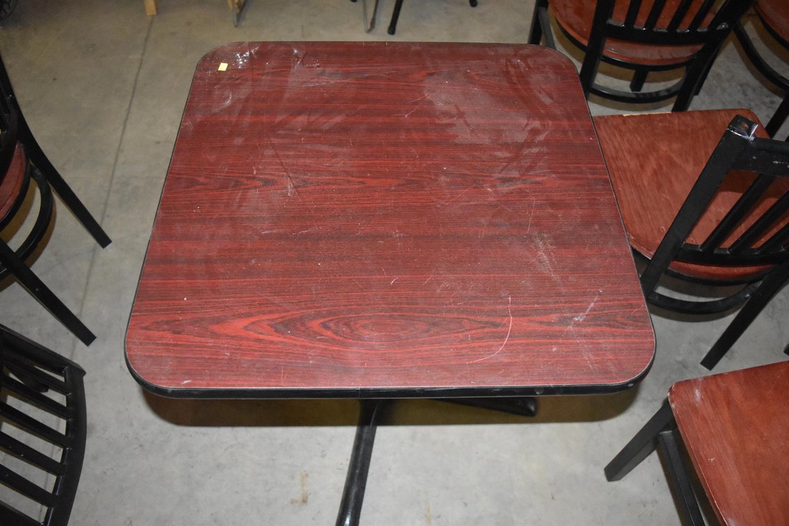 Square Wood Table 24"x24"x28"T