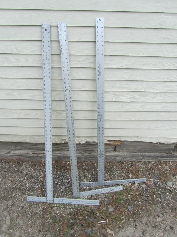 (3) Metal T-Squares