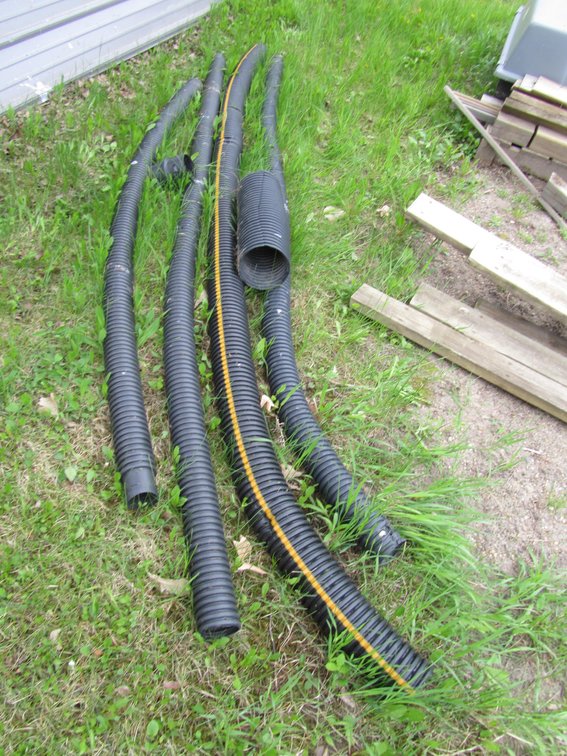 Assorted Plastic Drainage Pipes