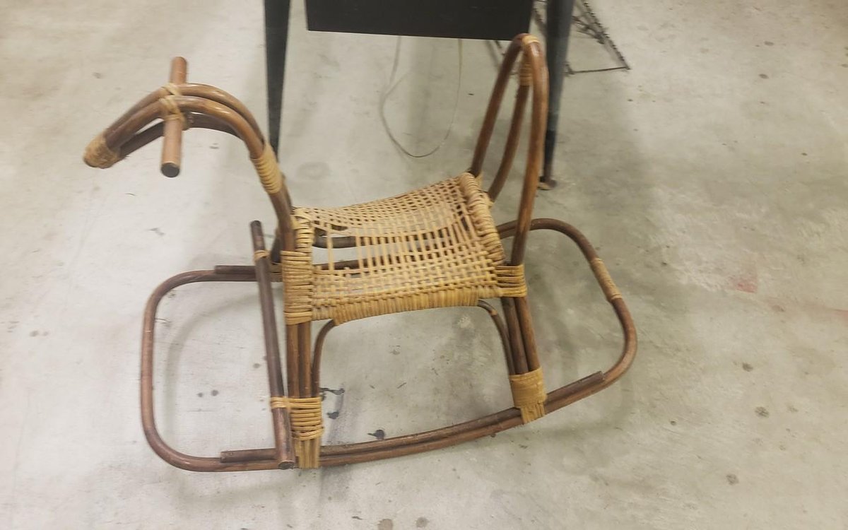 wicker rocking horse