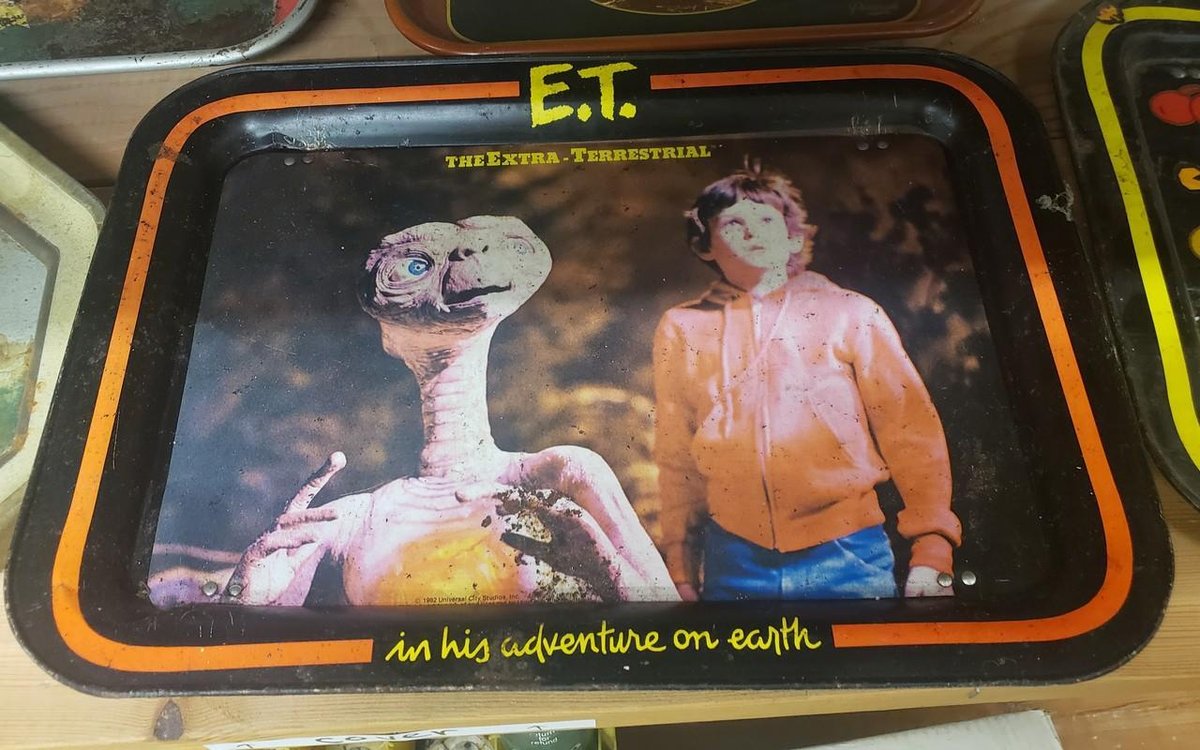 E.T. tin serving tray