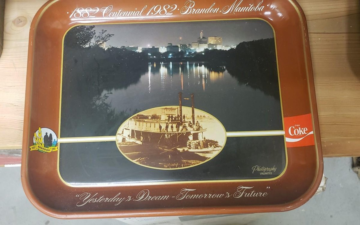 Canadian tin serving tray