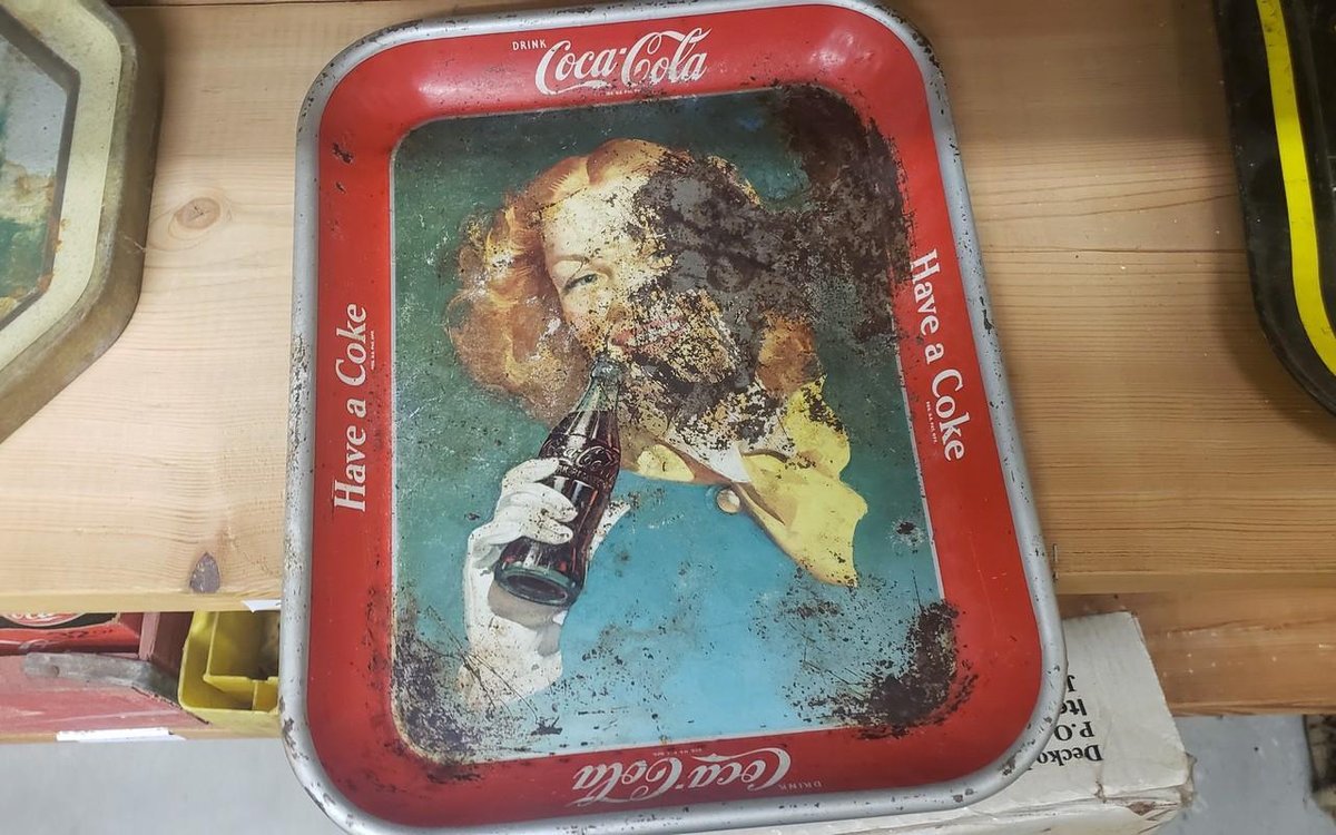 Coke Tin serving tray
