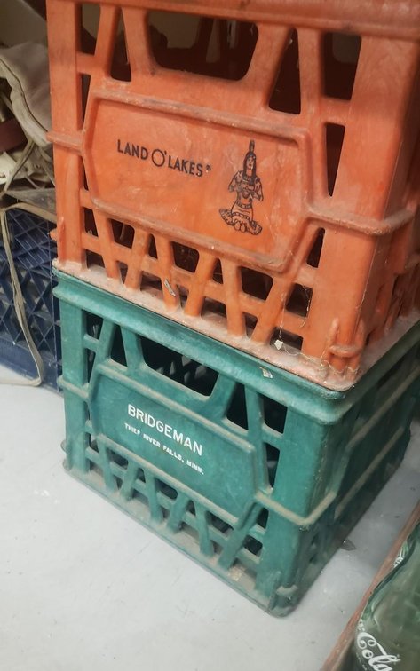 Pair of milk crates