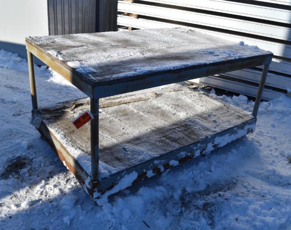 (1) 2 Tier Table/Rack