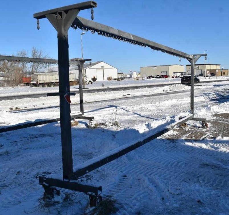 (1) Powder Coat Drying Rack On Wheels