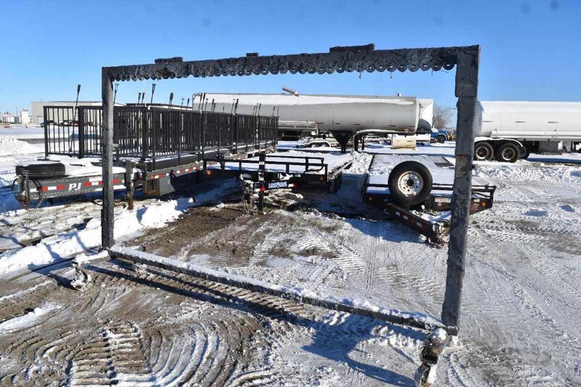 (1) Powder Coat Drying Rack On Wheels