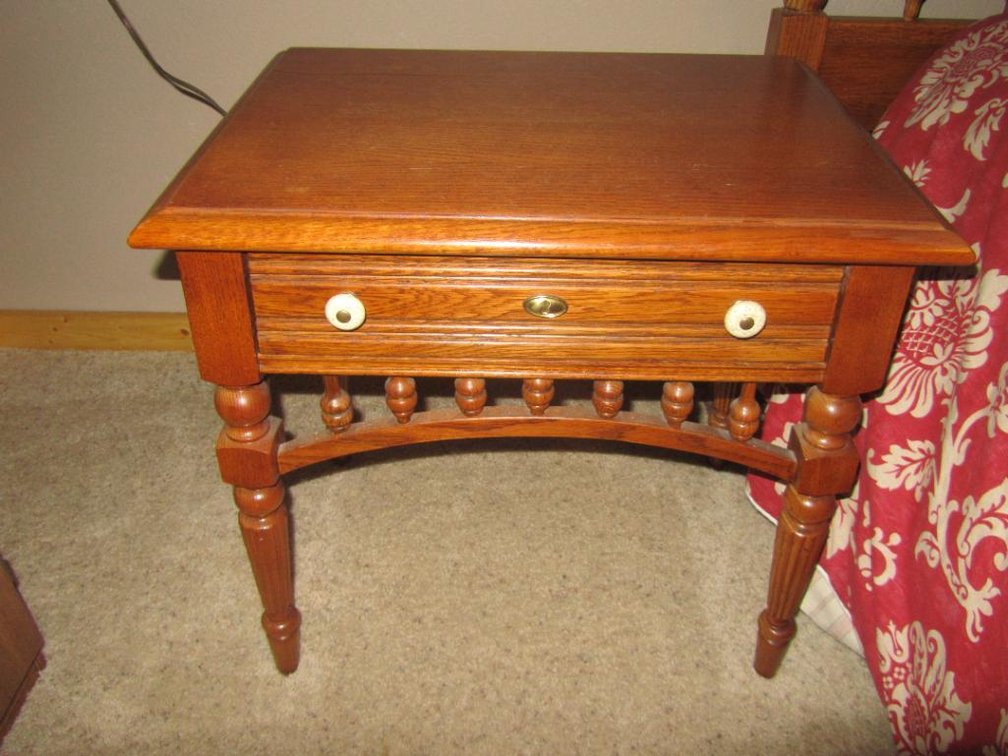 Wood Nightstand