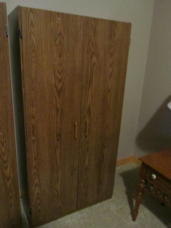Wood Storage Cabinet