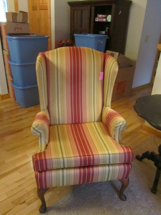 Wood Cushioned Chair