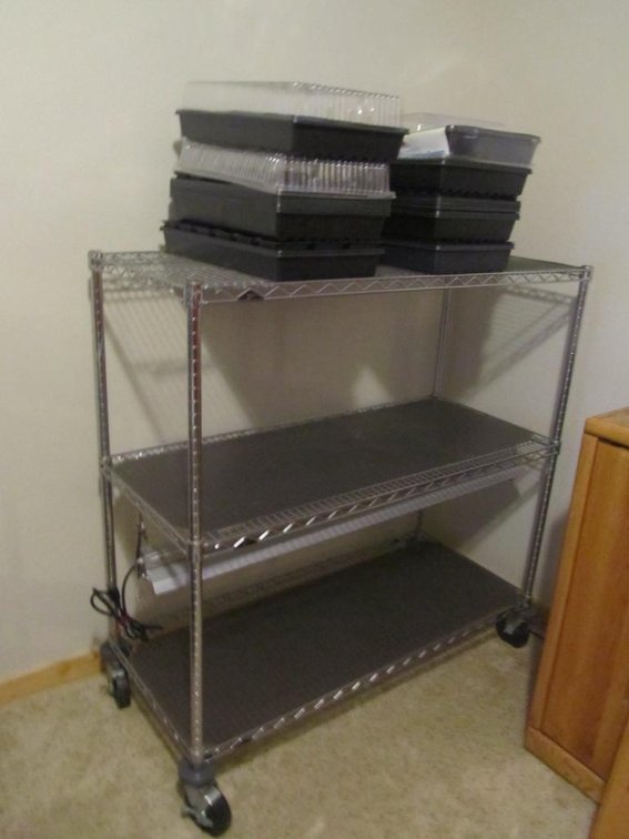 Metro NSF Rack W/ Grow Light and Planters
