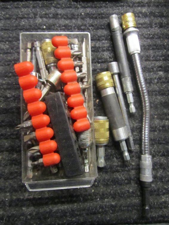 Assorted Drill Bits And Hardware