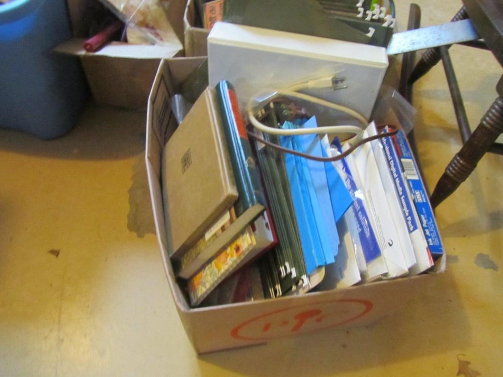 Box Of Books And Fil Separators