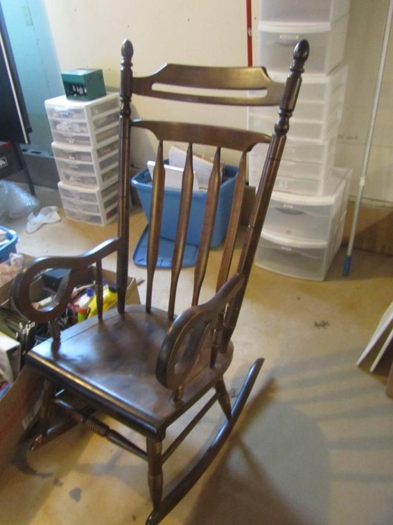 Large Wooden Rocking Chair