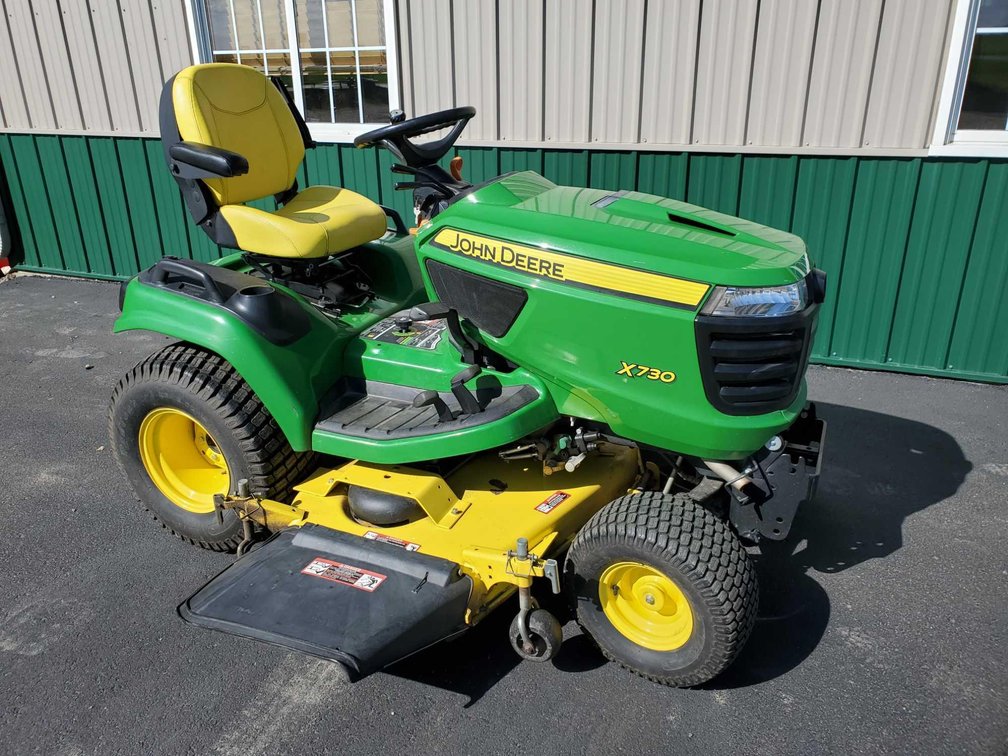 2016 JD X730 GARDEN TRACTOR W/60" DECK, HYDRAULICS, 384 HOURS