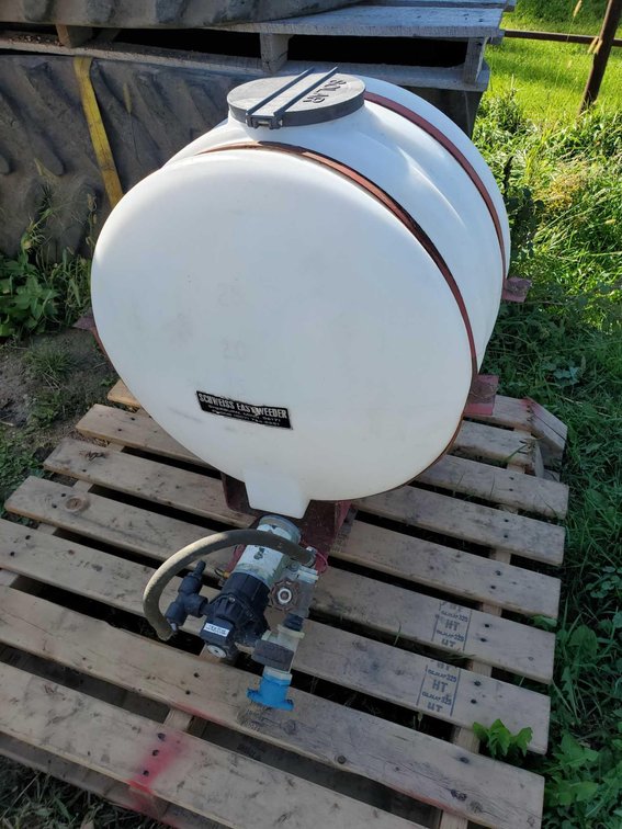 25 GAL. SPRAY TANK W/12 VOLR PUMP (AS-IS)