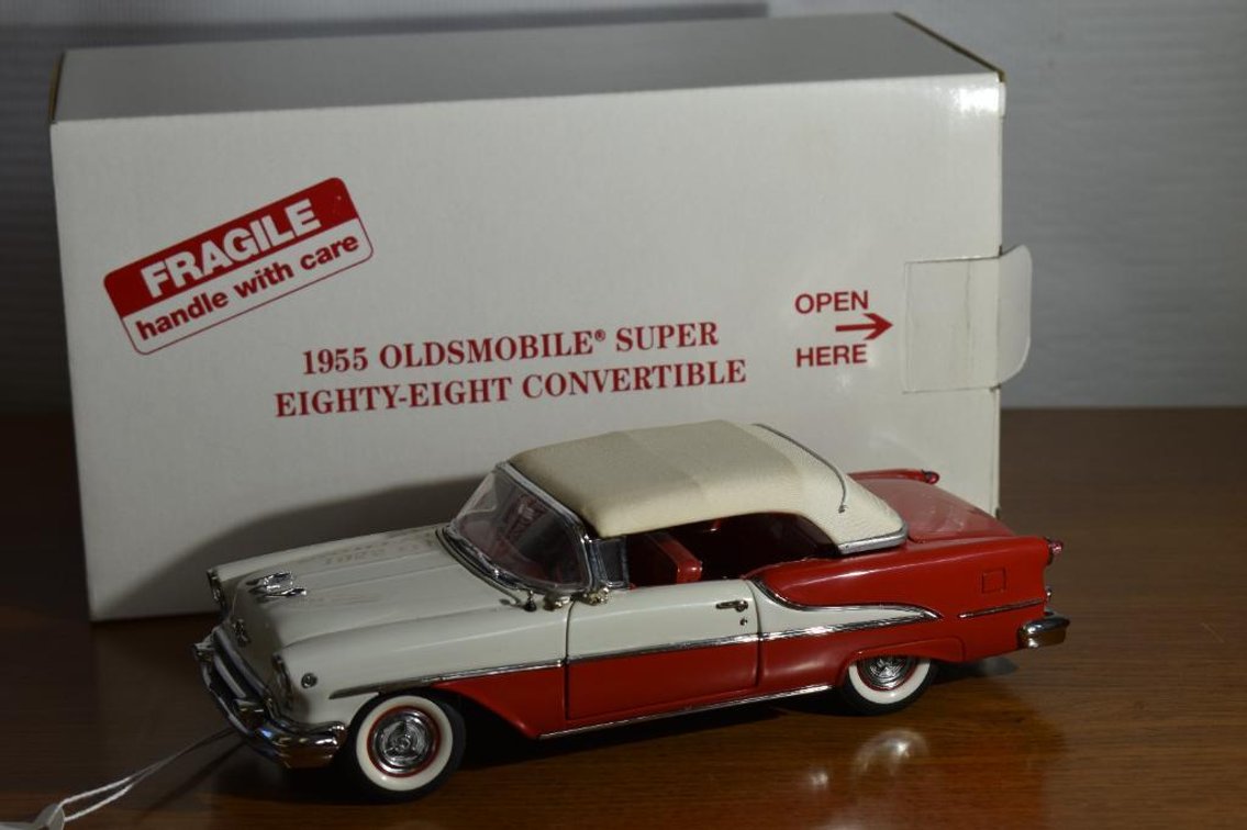 1955 Oldsmobile Super 88 Convertible With Top By Danbury Mint With Certificate Of Title NIB