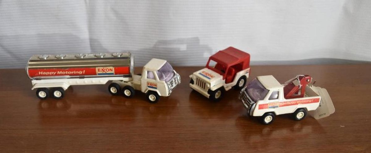 Three Piece Buddy L Exon Truck Set