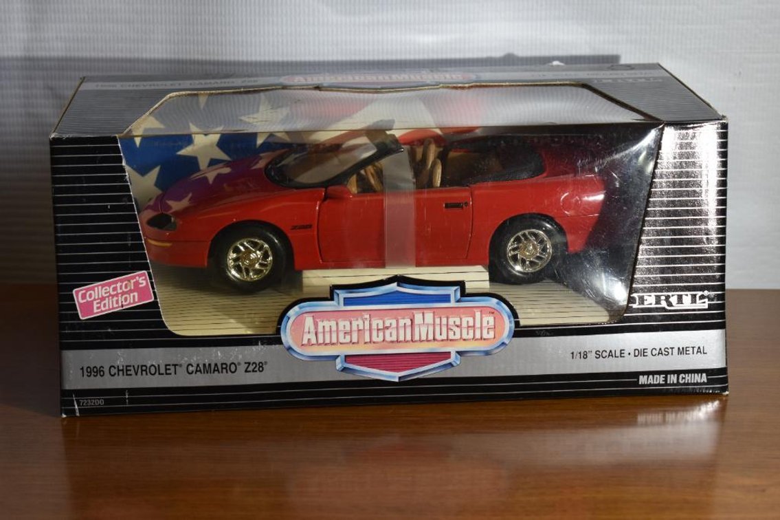 1996 Camaro Z28 1/18 Scale Die Cast Metal American Muscle Series By Ertl