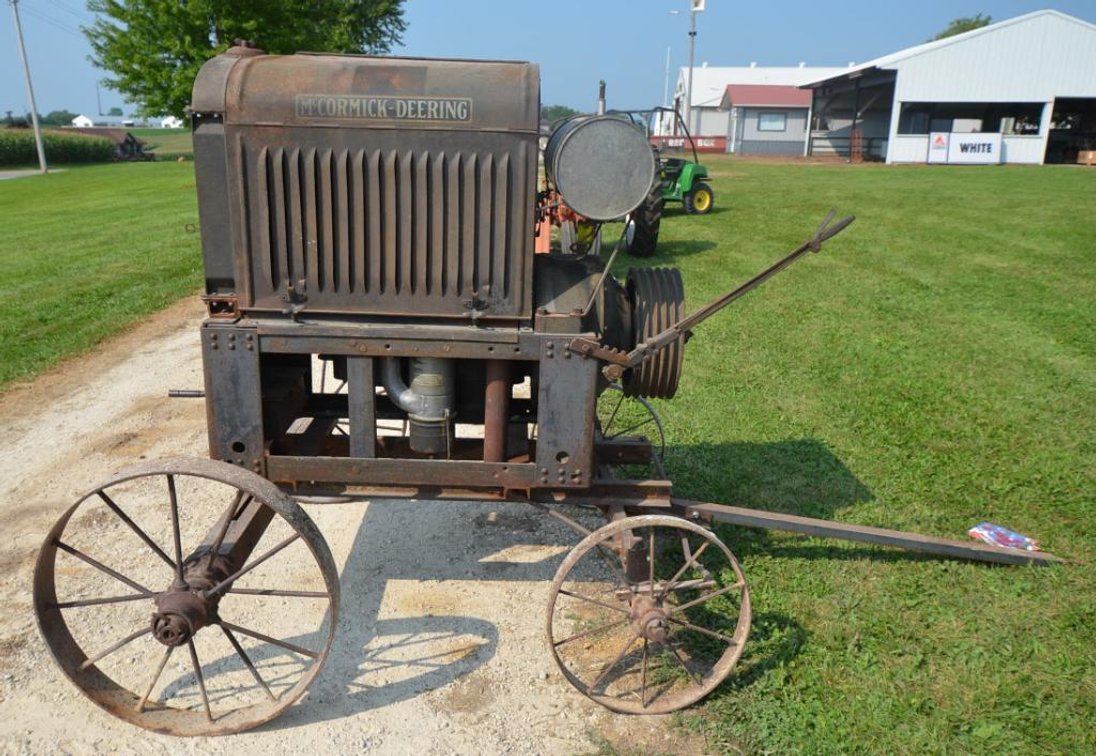 McCormick-Deering Model 200 Power Unit on Wagon