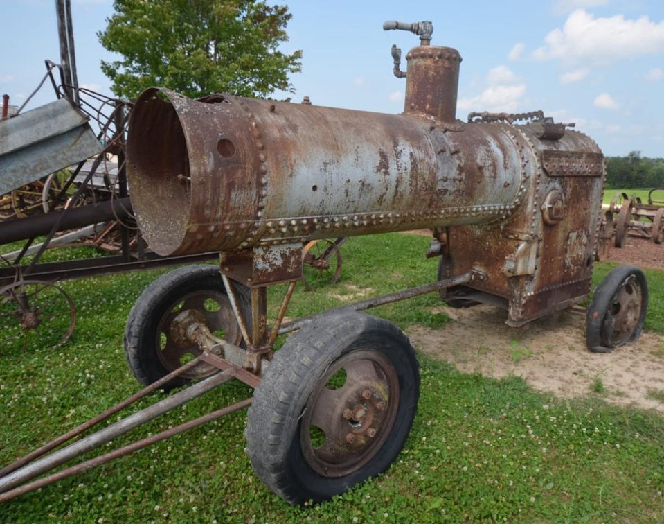 Old Boiler on Wagon