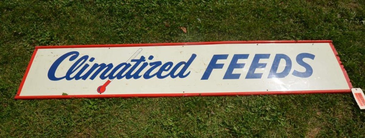 Climatized Feeds Metal Sign