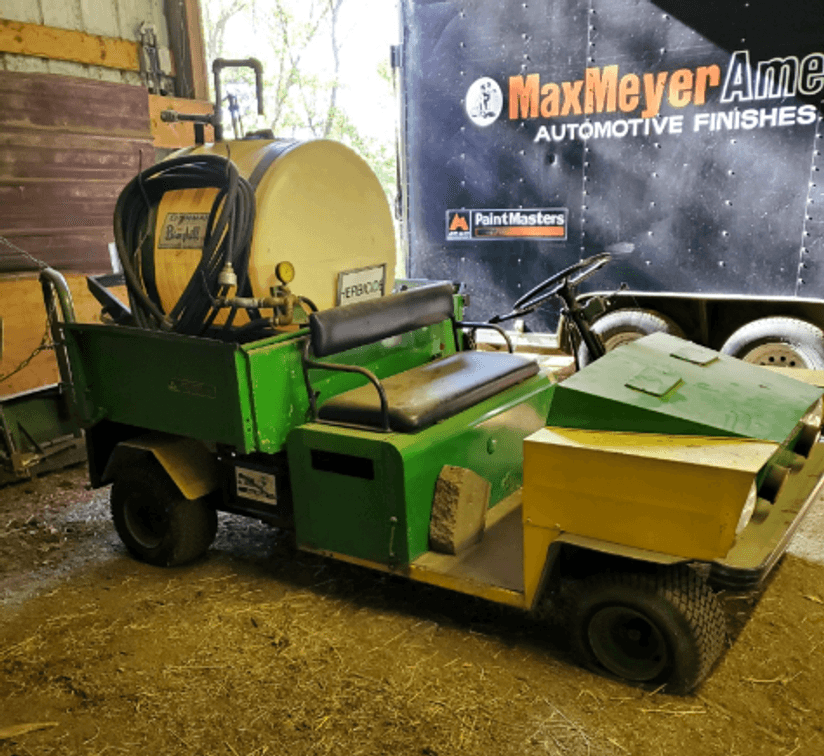 Cushman Truckster with mounted tank