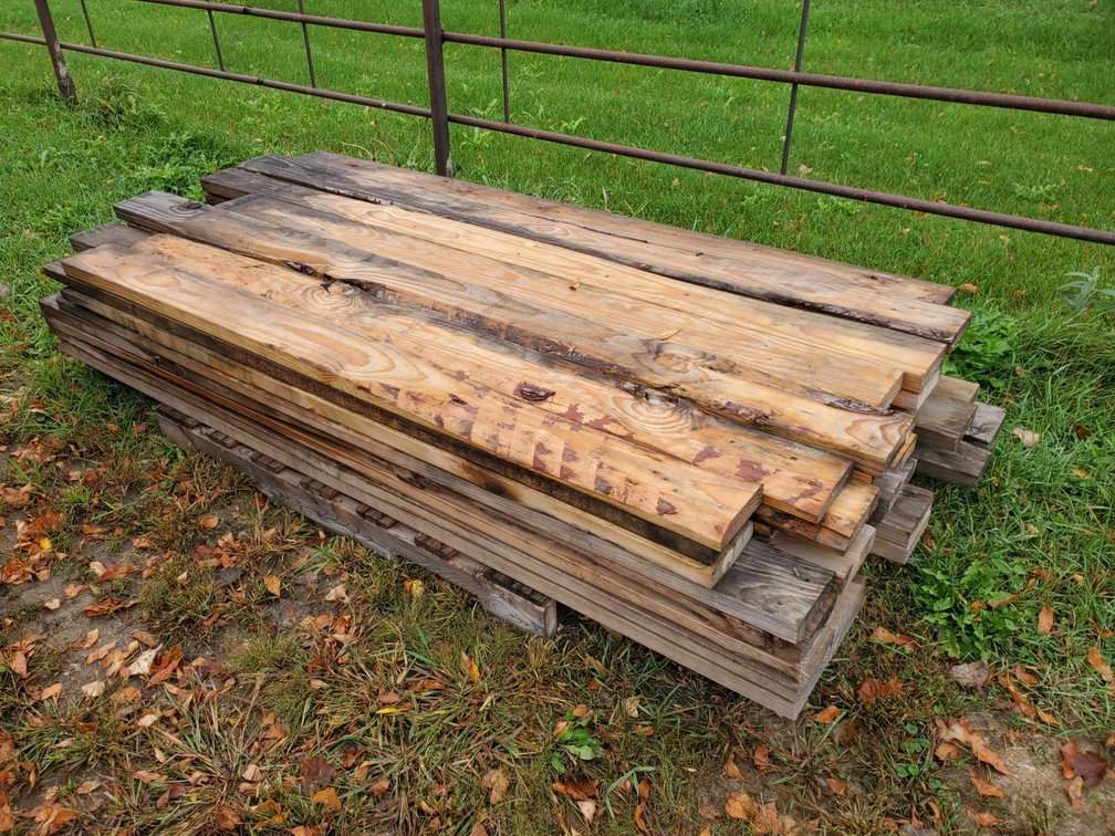 56 PIECES 2"×6" LUMBER 6' TO 7' LONG
