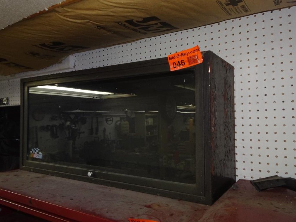 Metal Cabinet With Clear Face Drawer 35"x11"x16"T