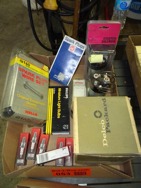 Assorted Spark Plugs With Spark Plug Kit, Starter Solenoids And Ignition Wire