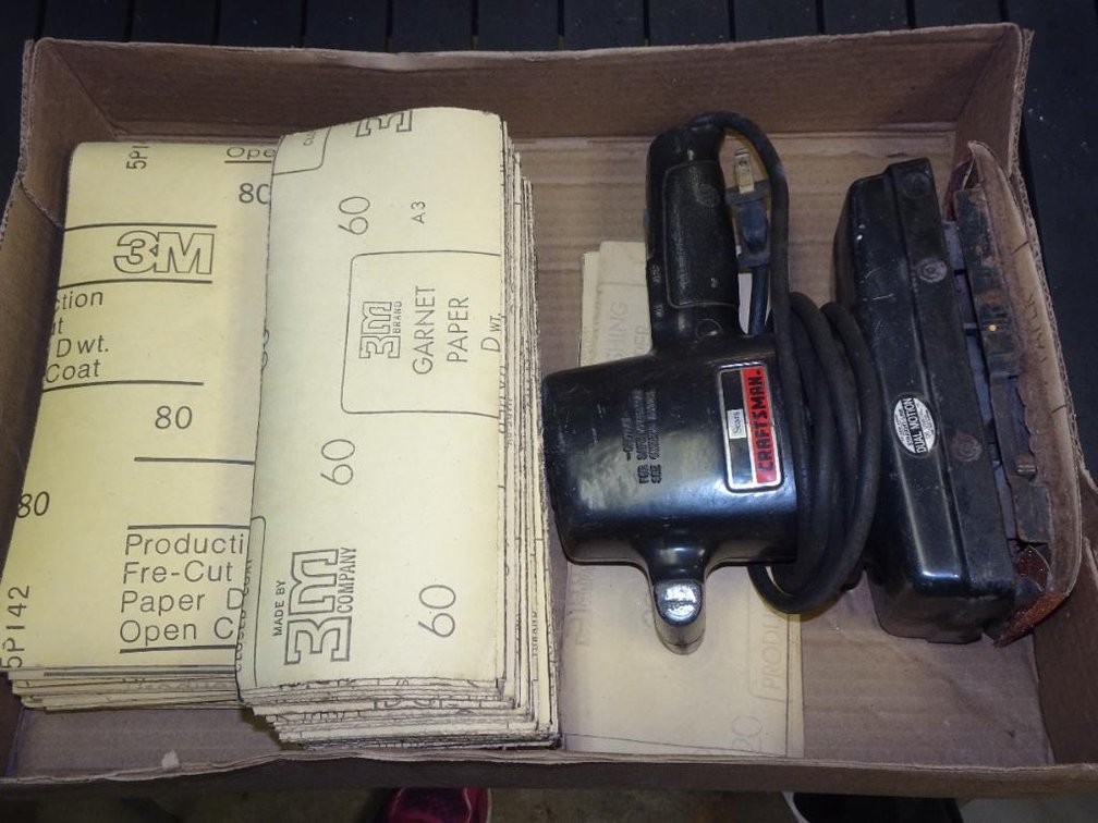 Sears Electric Sander With Sanding Paper
